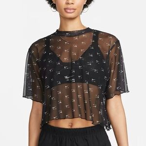 Nike Women's Black Sheer Blouse